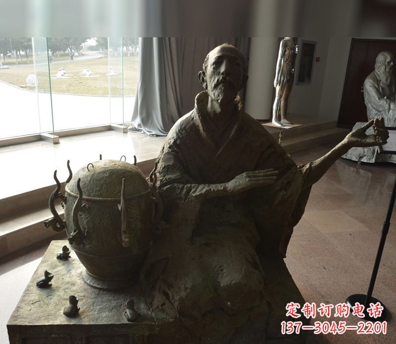 甘肃张衡铜雕