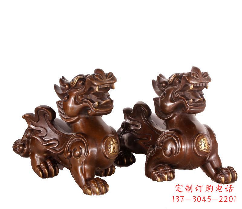 甘肃招财进宝貔貅铜雕