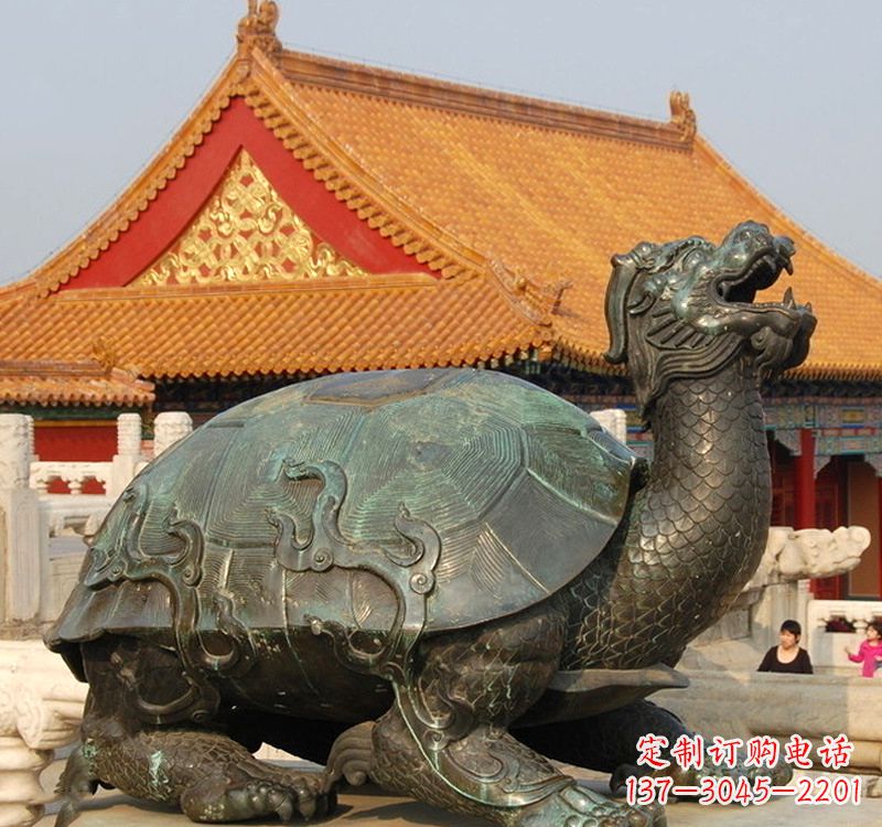 甘肃招财龙龟铜雕塑