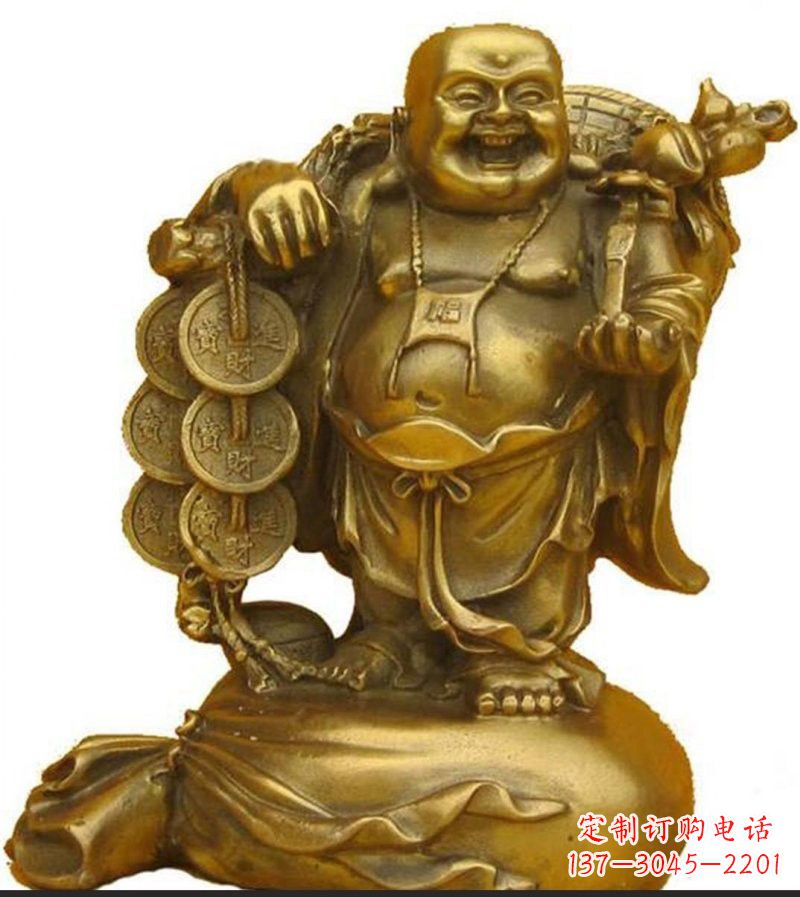 甘肃招财弥勒佛铜雕