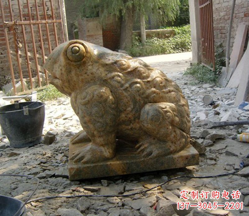 甘肃招财青蛙石雕