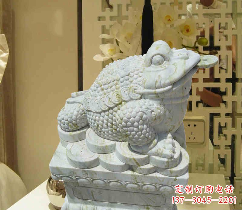 甘肃招财神兽金蟾石雕