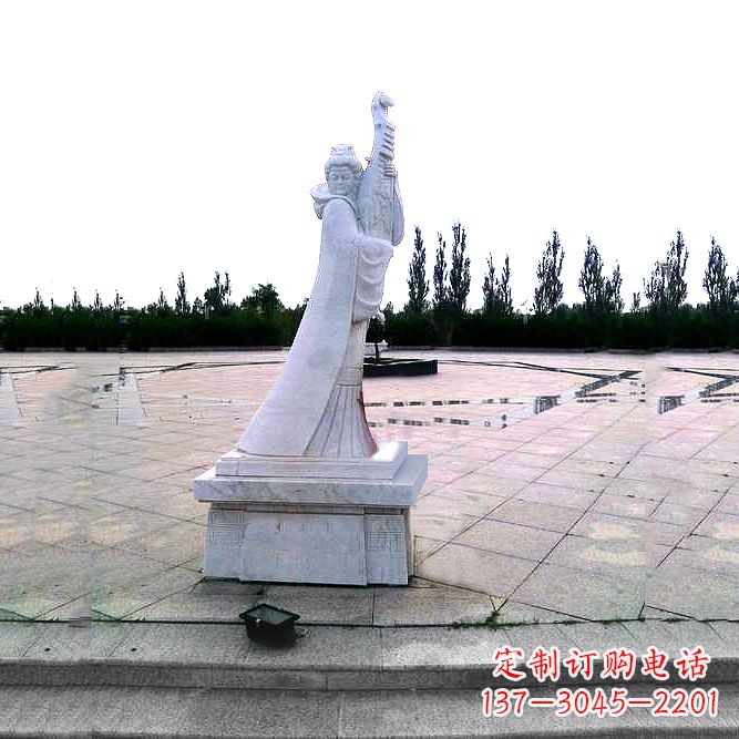 甘肃中国古代四大美女之王昭君广场石雕塑