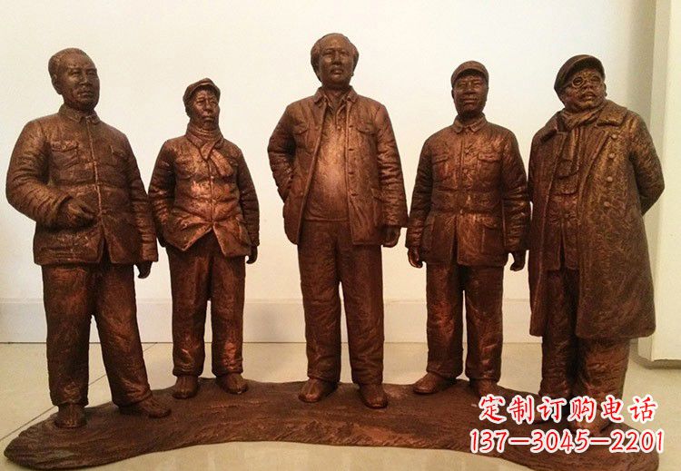 甘肃中国近代伟人系列铜雕像