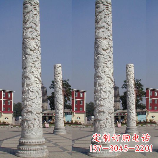 甘肃中国龙柱雕塑