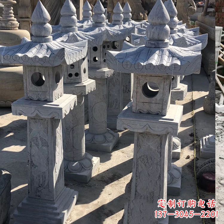甘肃中式汉代石雕灯笼
