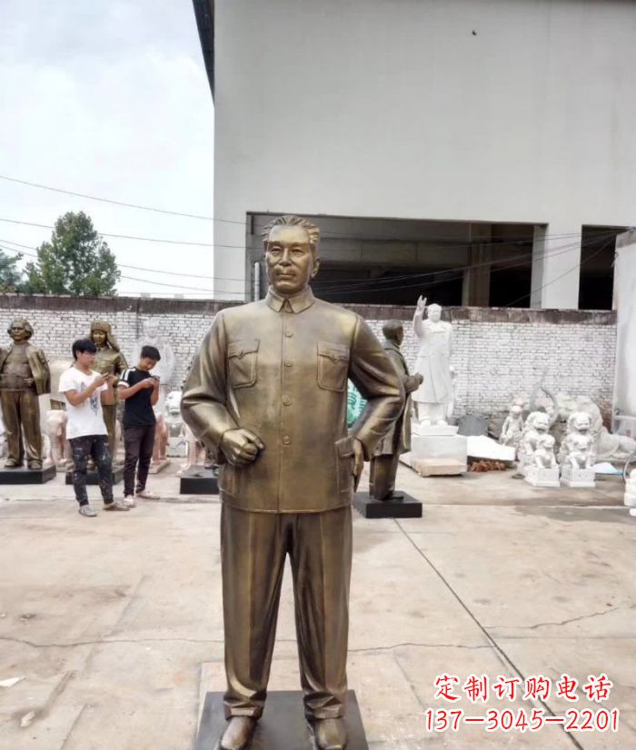 甘肃周恩来铜雕 (3)