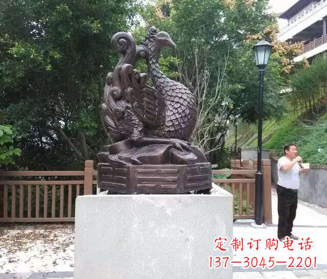甘肃朱雀神兽雕塑