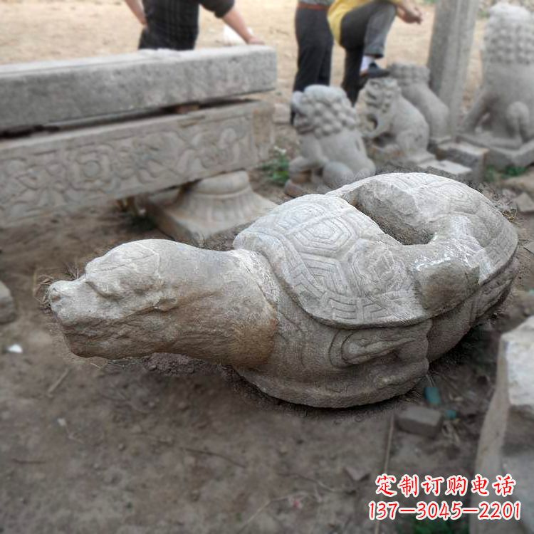 甘肃朱雀站在赑屃上的石雕