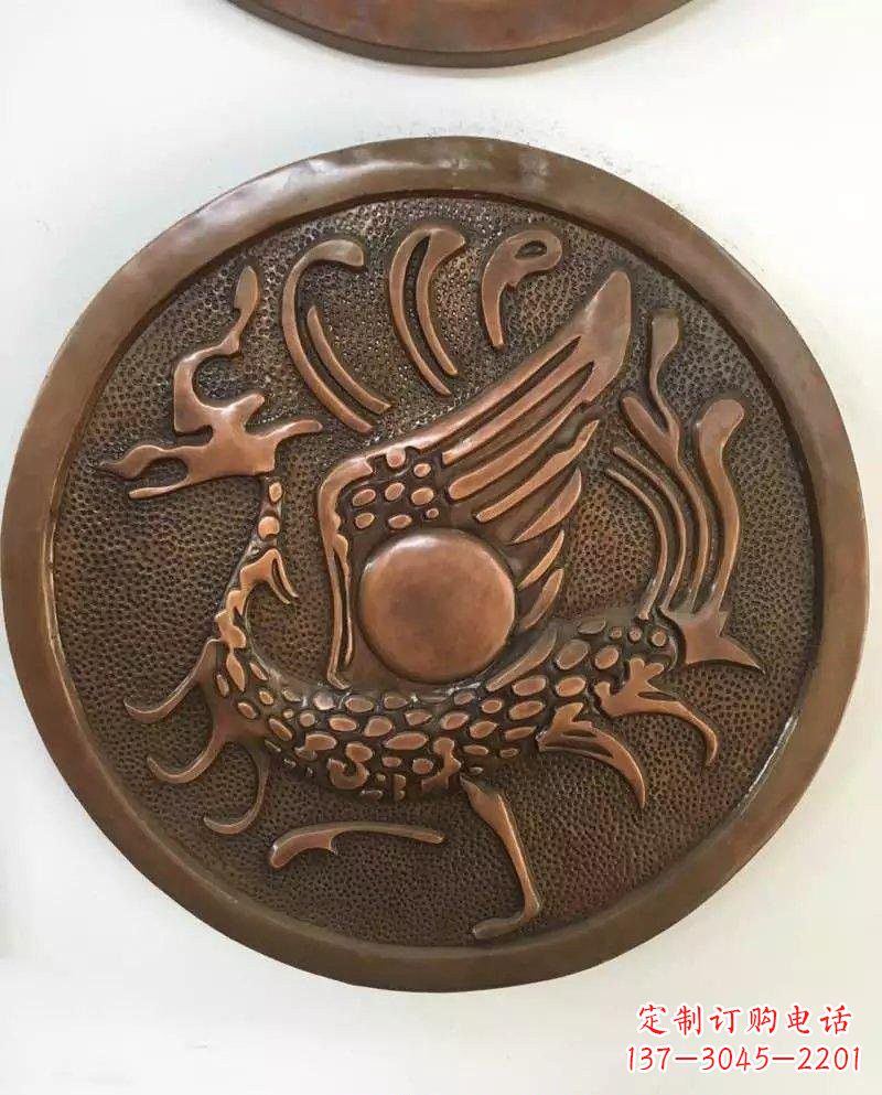 甘肃朱雀铜浮雕