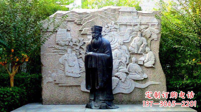 甘肃朱熹古代名人铜雕_2