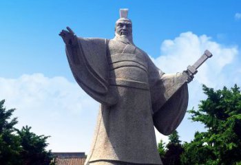 甘肃枭雄曹操石雕塑像-景区园林历史名人雕塑