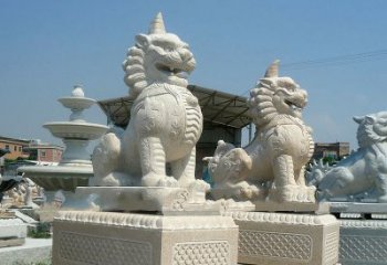 甘肃獬豸 石雕 独角兽-法院大门神兽雕塑