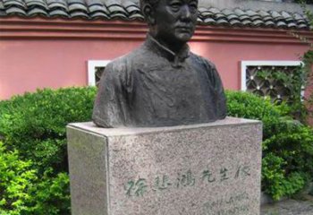 甘肃徐悲鸿铜雕半身像雕塑