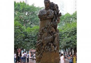甘肃徐悲鸿铜雕