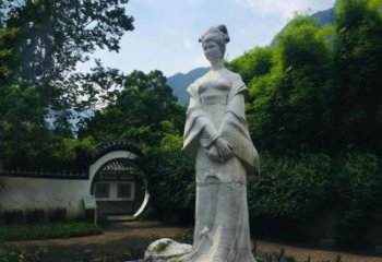 甘肃园林历史名人塑像王昭君汉白玉雕塑