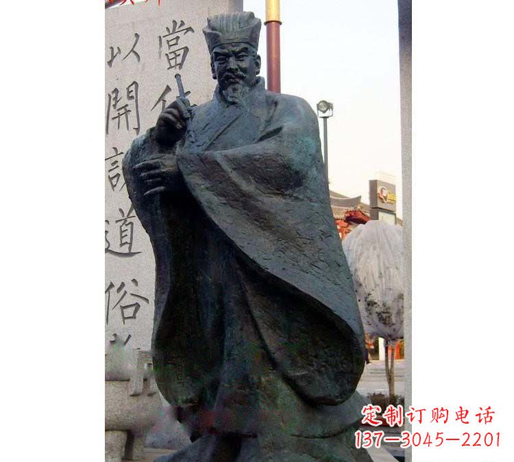 甘肃铸铜古代名人颜真卿