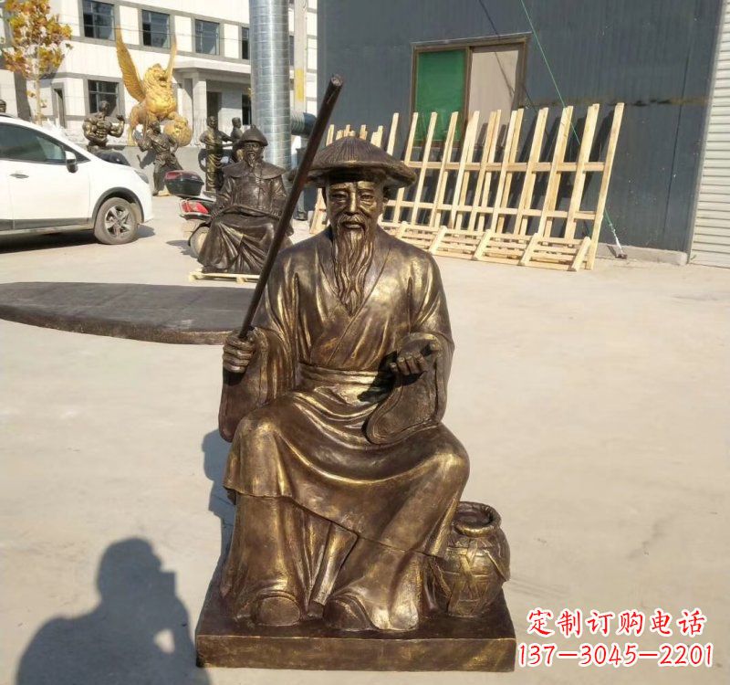 甘肃铸铜姜太公钓鱼
