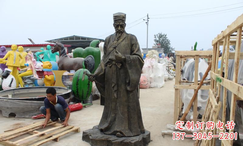 甘肃铸铜李时珍雕塑