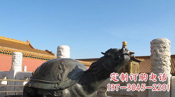 甘肃铸铜龙龟寺庙神兽铜雕