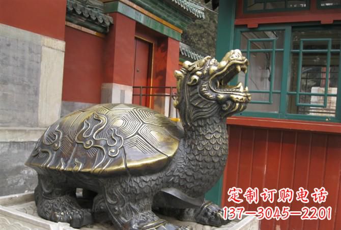 甘肃铸铜龙龟雕塑