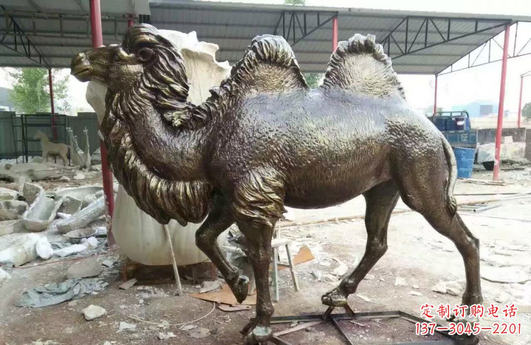 甘肃铸铜骆驼雕塑 (2)
