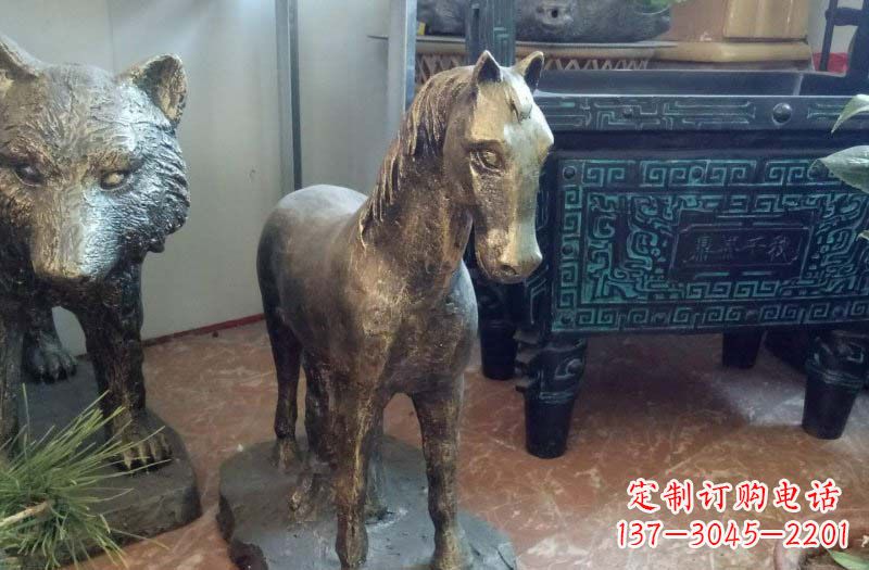 甘肃铸铜马雕塑222