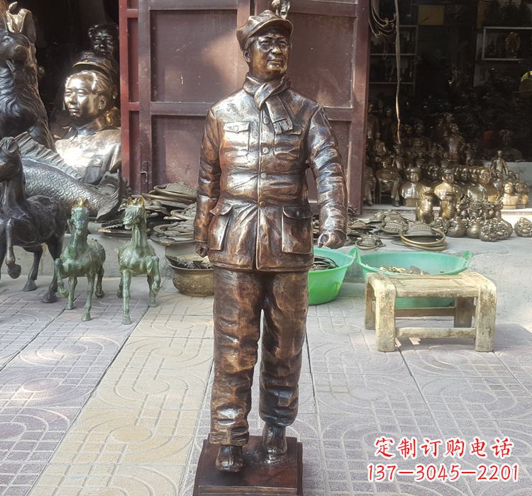 甘肃铸铜青年时期毛主席