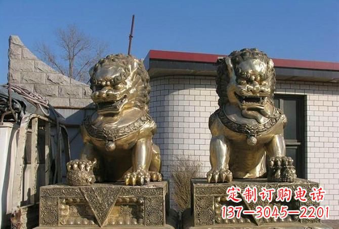 甘肃铸铜狮子雕塑