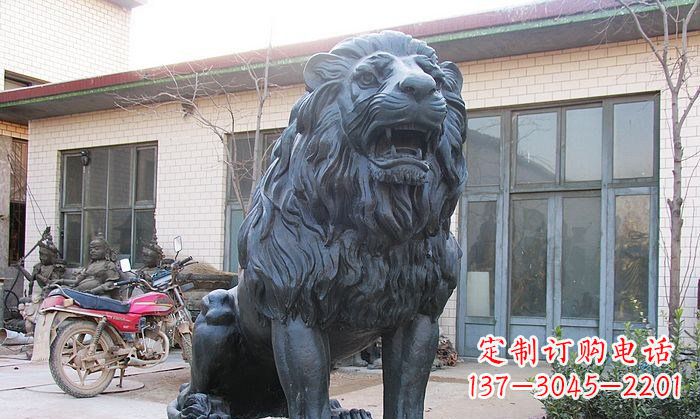 甘肃铸铜狮子铜雕