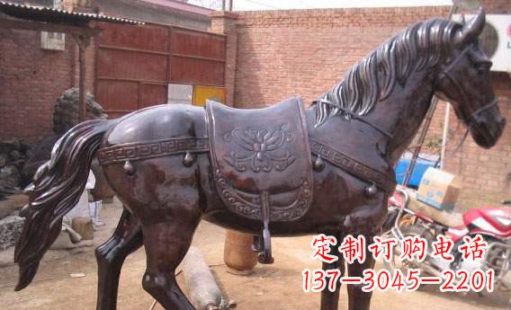 甘肃紫铜马公园铜雕