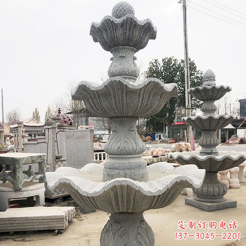 甘肃自然石雕流水喷泉
