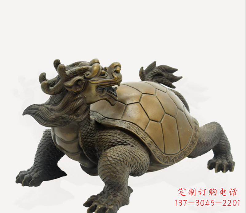 甘肃招财龙龟铜雕
