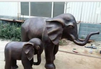 甘肃铸铜公园大象雕塑