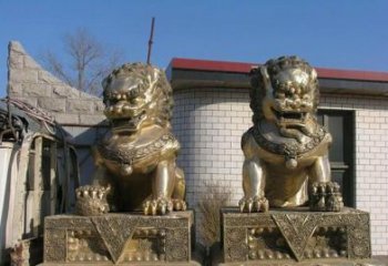 甘肃铸铜狮子雕塑